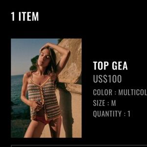 Sezane Gea Top Multicolore - Size M